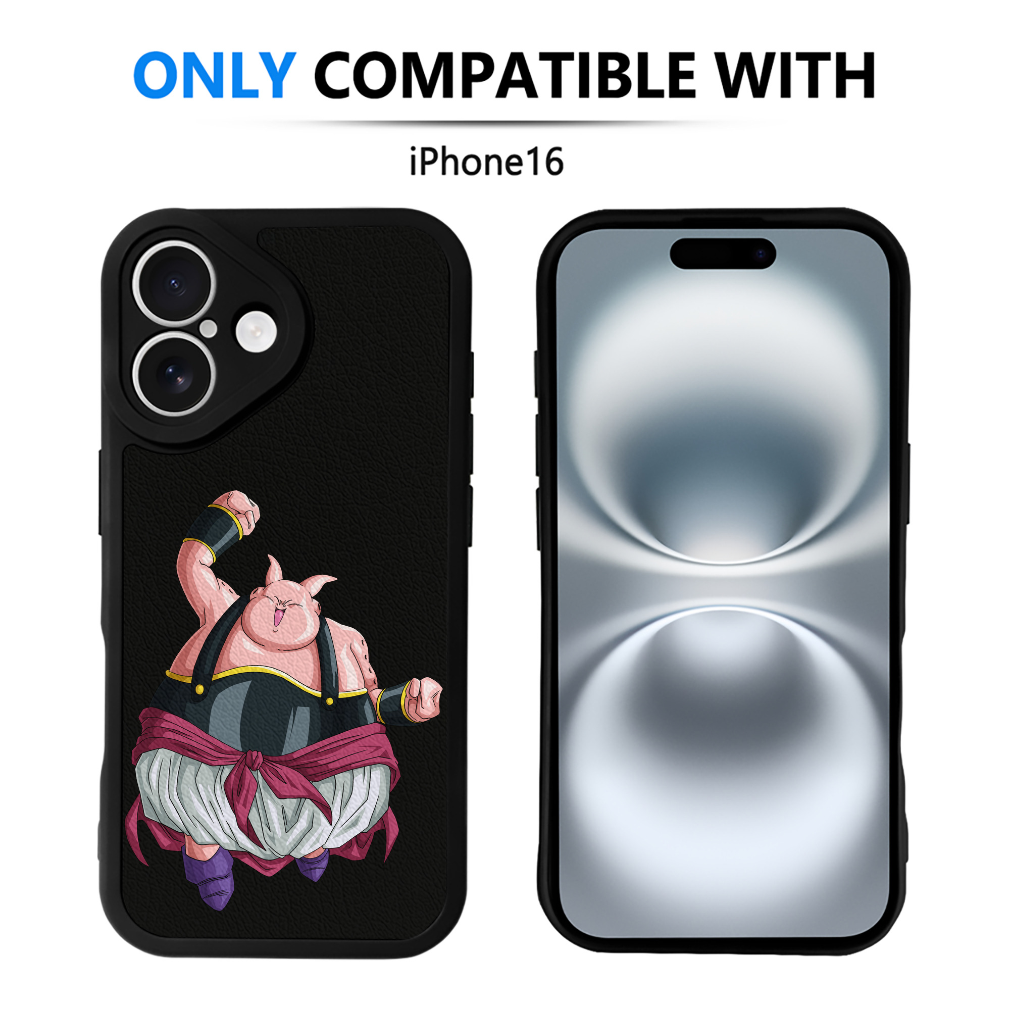 （画像用） ドラゴンボール DRAGON BALL 【iPhone 16シリーズ対応】シリコンスマホケース（レザー調） 材質：シリコン